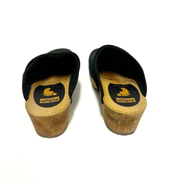 Vollsjo V-Back Suede Swedish Wooden Clog - Size 36 (5.5) - Picture 5 of 8